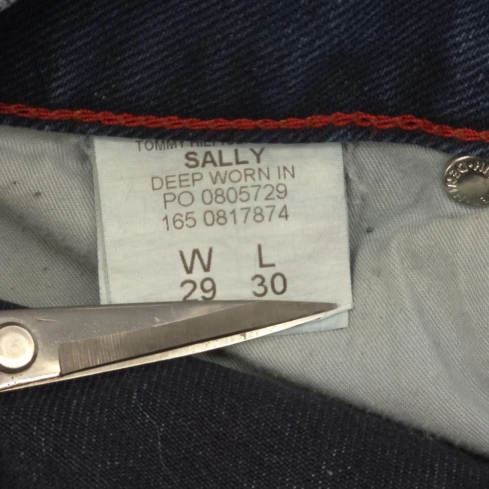 VINTAGE Tommy Hilfiger‎ Sally Jeans Womens 29x30 Blue Bootcut Y2K Low Rise Denim